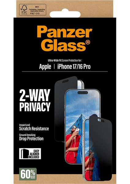 iPhone 17 Uwf Hayalet Cam Ekran Koruyucu (Hizalama Aparatlı)