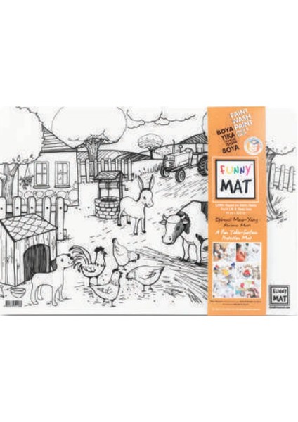 Funny Mat - Çiftlik ve Derin Deniz 33,5 x 48 cm
