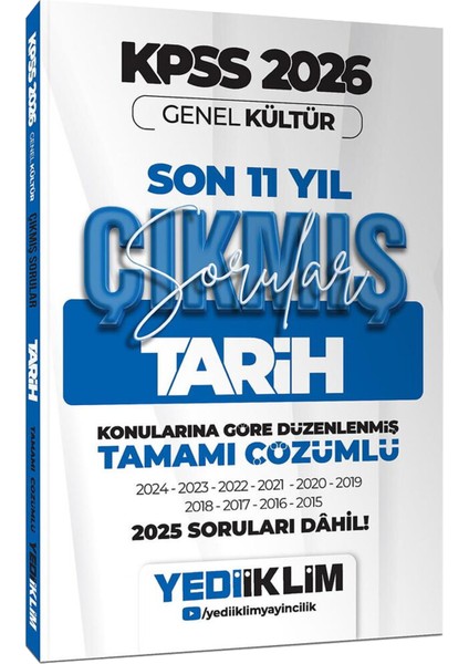 2026 Kpss Tüm Dersler Çözümlü Soru Bankası-Çözümlü Son 11 Yıl Çıkmış Sorular-Çek Kopart Yaprak Test modelleri