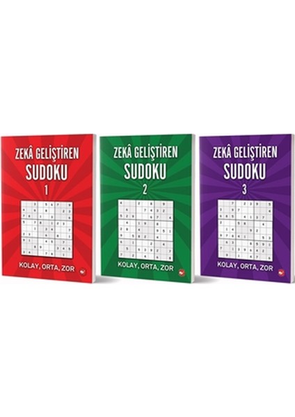 Zeka Geliştiren Sudoku Seti (3 Kitap Takım)