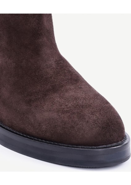 Bilekte Atkı Detaylı Deri Çizme fiyatları