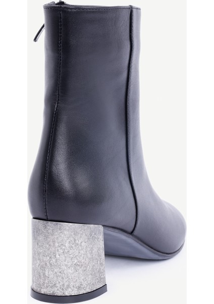 Metal Ökçeli Deri Topuklu Bot modelleri