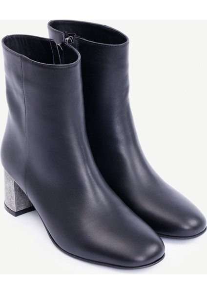 Metal Ökçeli Deri Topuklu Bot fırsatları
