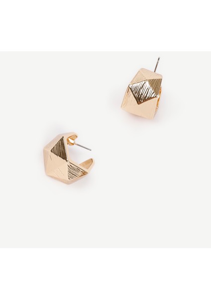 Geometrik Formlu Gold Küpe fiyatları