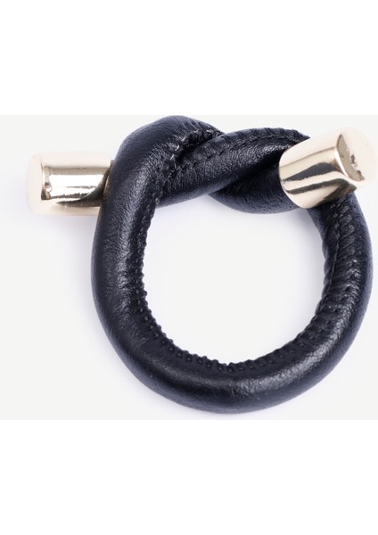 Deri Görünümlü ve Düğüm Formlu Toka