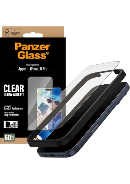 iPhone 17 Pro Uwf Şeffaf Cam Ekran Koruyucu (Hizalama Aparatlı) fırsatları