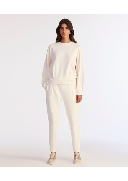 Regular Bisiklet Yaka Uzun Kol Sweatshirt