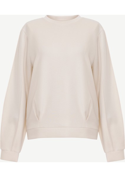 Regular Bisiklet Yaka Uzun Kol Sweatshirt