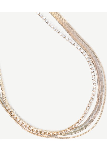 Çok Sıralı Gold Kolye fiyatları