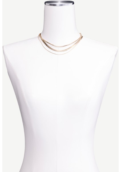 Çok Sıralı Gold Kolye modelleri