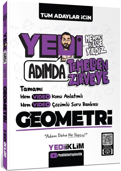 2026 Yedi Adımda Serisi Matematik-Geometri-Paragraf-Dil Bilgisi-Sözel Sayısal Mantık-Problemler Seti
