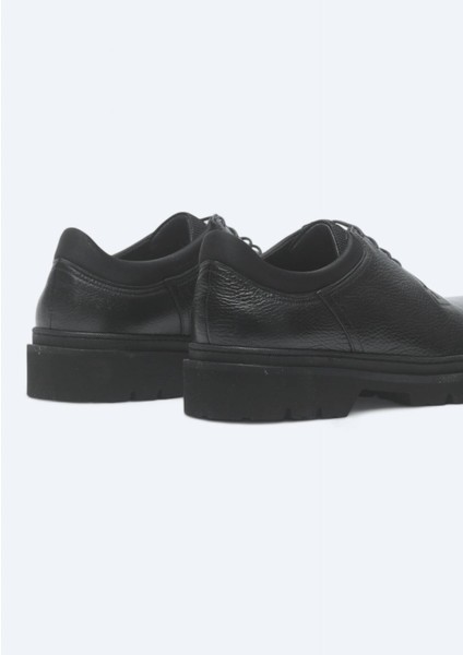 Siyah Deri Smart Casual Ayakkabı indirimleri