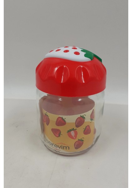 Çilek Desenli Kavanoz 1 Adet 425 cc -CK425 modelleri