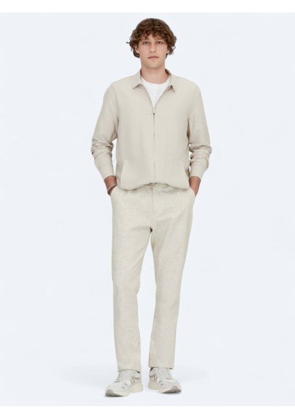 Bej Regular Fit Dokuma Overshırt fiyatları