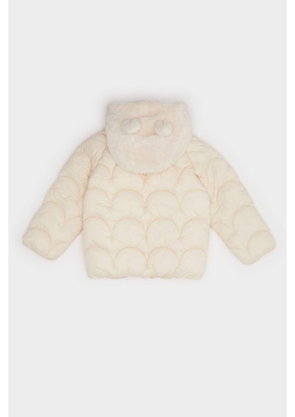 Kız Bebek Rüzgar Geçirmez Su Geçirmez Kapüşonlu Kapitoneli Fermuarlı Mont modelleri