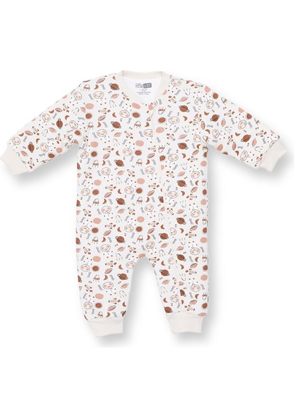 Erkek Bebek Uyku Tulumu 2.5 Tog Interlok Bisiklet Yaka Uzun Kol Ribanalı Paça