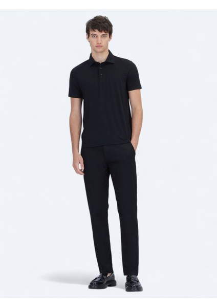 Siyah Düz Polo Yaka T-Shirt fiyatları