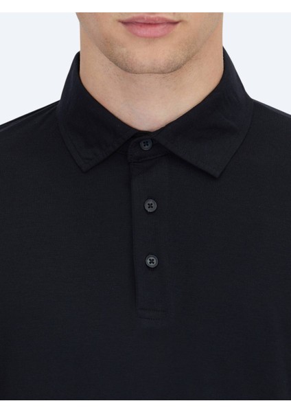 Siyah Düz Polo Yaka T-Shirt indirimleri