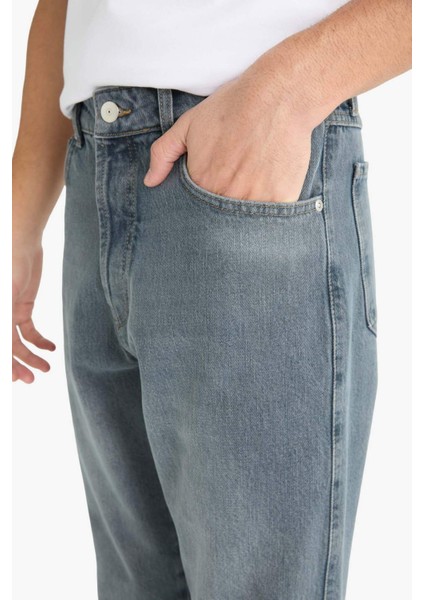 90's Slim Fit Dar Paça Jean Pantolon E8428AX25AU