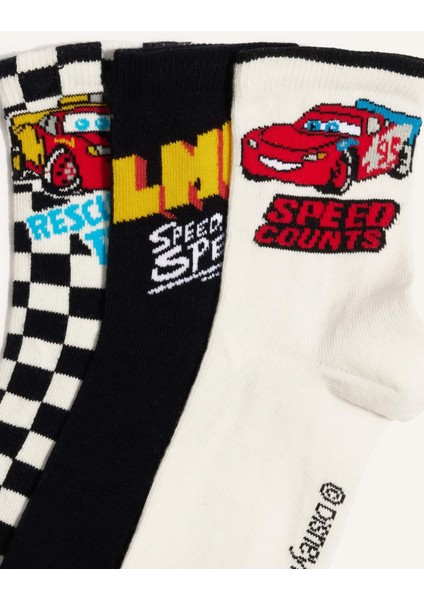 Erkek Çocuk Cars 3'lü Pamuklu Uzun Çorap F2674A8NS modelleri