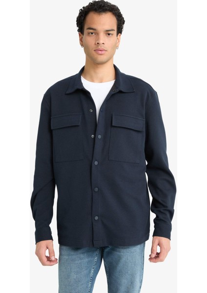 Regular Fit Twill Uzun Kollu Gömlek E7689AX25AU modelleri