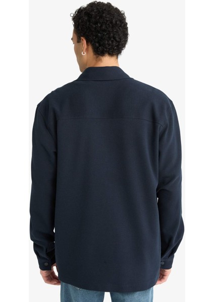 Regular Fit Twill Uzun Kollu Gömlek E7689AX25AU