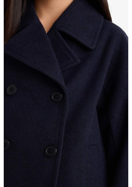 Kız Çocuk Ceket Yaka Düğmeli Kaşe Mont E9736A825AU indirimleri