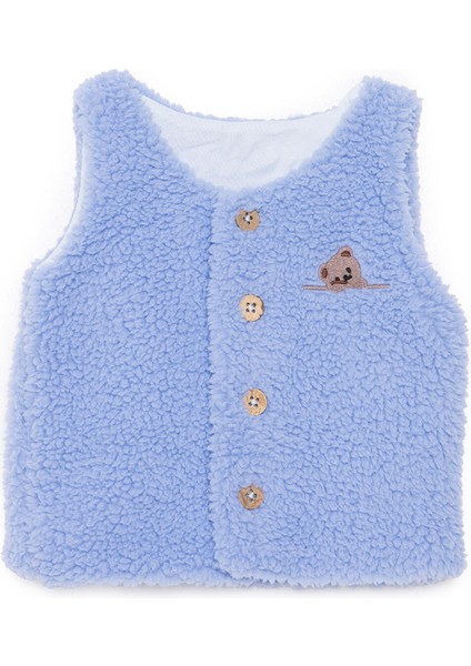 Erkek Bebek Yenidoğan Welsoft Yelek Bisiklet Yaka Atlet Kol