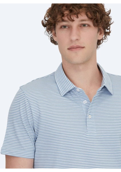 Mavi Polo Yaka %100 Pamuk T-Shirt fırsatları