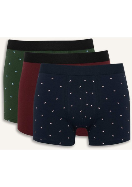 Regular Fit Puantiye 3'lü Boxer F9033AX25AU