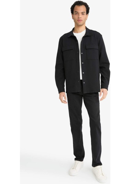 Regular Fit Twill Gömlek Ceket E7689AX25AU fiyatları