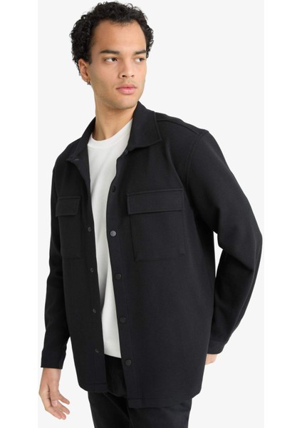 Regular Fit Twill Gömlek Ceket E7689AX25AU modelleri
