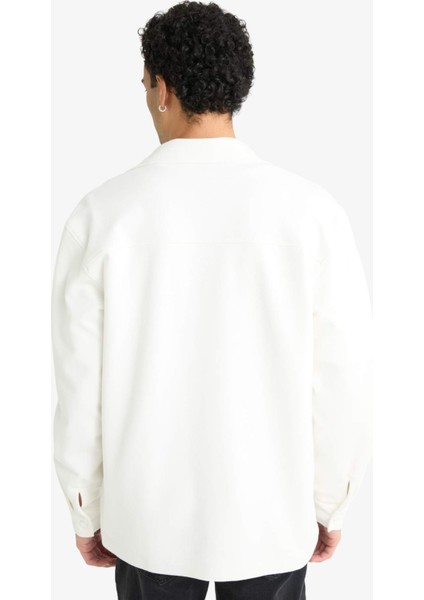 Regular Fit Twill Uzun Kollu Gömlek E7689AX25AU