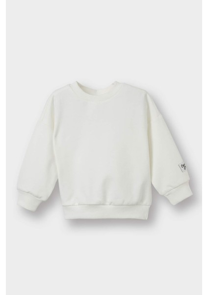 Erkek Bebek 2'li Takım Basic Düz Sweatshirt Fitilli Kadife Salopet G0084A525WN modelleri