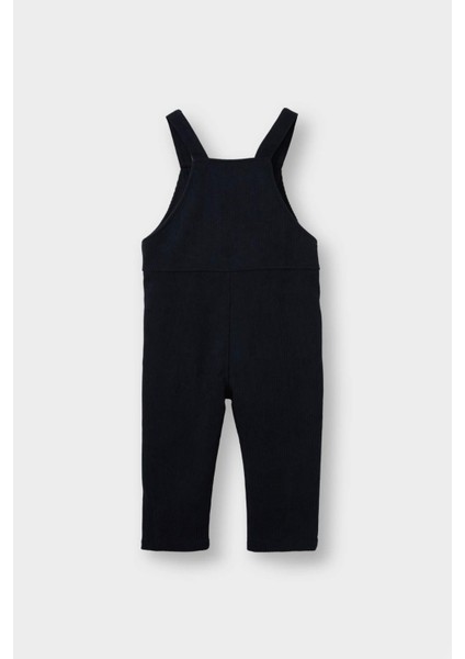 Erkek Bebek 2'li Takım Basic Düz Sweatshirt Fitilli Kadife Salopet G0084A525WN