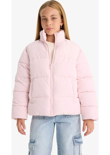 Kız Çocuk Su Geçirmez Fermuarlı Şişme Mont F0053A825AU