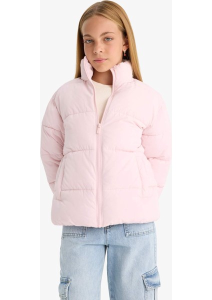 Kız Çocuk Su Geçirmez Fermuarlı Şişme Mont F0053A825AU modelleri