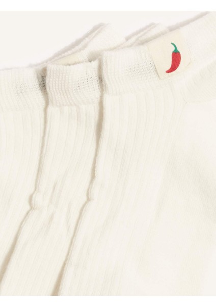 Kadın 3'lü Pamuklu Patik Çorap F5620AXNS modelleri