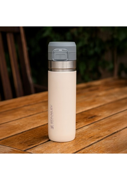 The Quick Flip Paslanmaz Çelik Termos 0.7 Litre Pudra Renk
