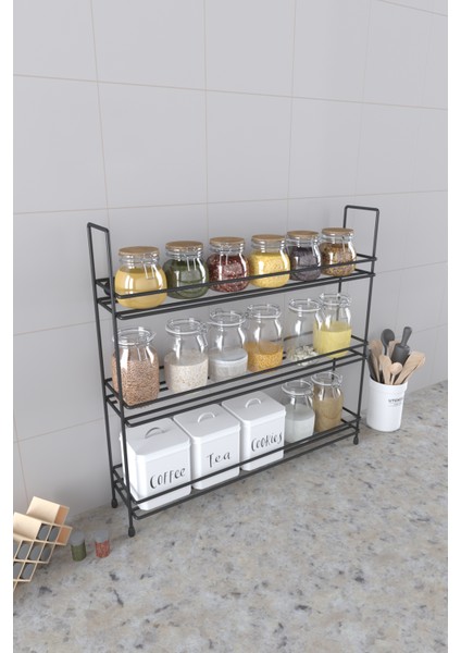 Metal Duvara Asılabilir Baharatlık Standı Küçük Boy Baharatlık Rafı fırsatları