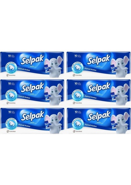 Klasik Cep Mendili 6 Adet 10 Lu Paket