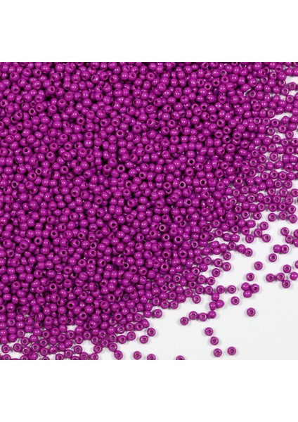 Fuşya Renk 4 mm Yaklaşık 1100 Adet / 100 Gram Cam Boncuk Oya Yazma Bileklik ve Kolye fırsatları