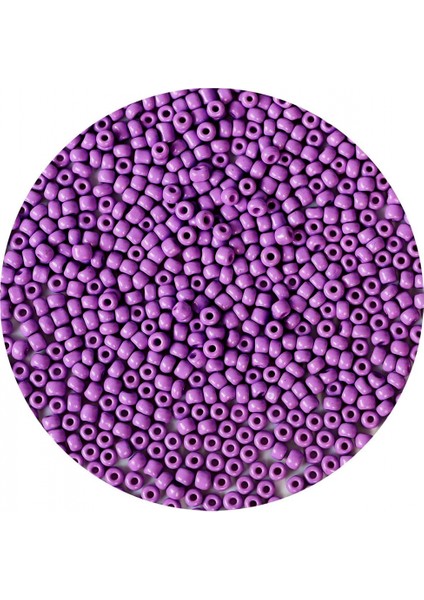 Mor Renk 4 mm Yaklaşık 660 Adet / 60 Gram Cam Boncuk Oya Yazma Bileklik ve Kolye indirimleri