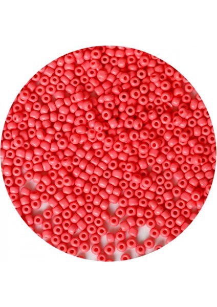 Karpuz Pembesi Renk 4 mm Yaklaşık 1100 Adet / 100 Gram Cam Boncuk Oya Yazma Bileklik ve Kolye fırsatları