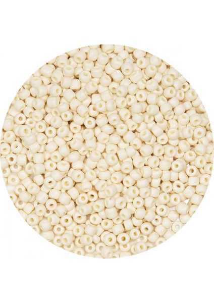 Beyaz Renk 4 mm Yaklaşık 660 Adet / 60 Gram Cam Boncuk Oya Yazma Bileklik ve Kolye modelleri