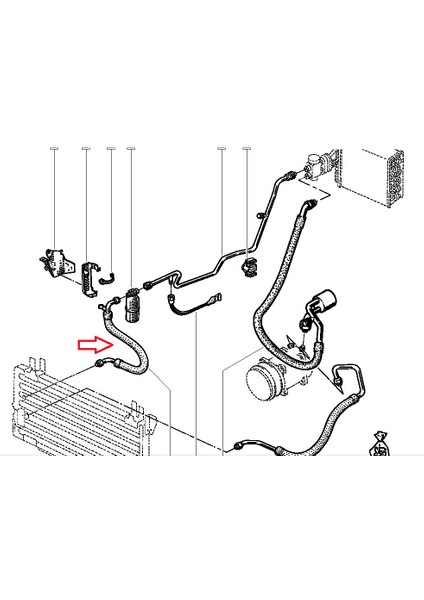 Renault R21 Klıma Hortumu Boru
