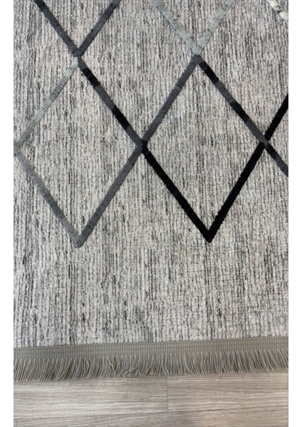 Gri Nakkaş Kilim Dekoratif Salon Halısı Makinada Yıkanabilir Mutfak Halısı Kaymaz Taban Yolluk Butik Kilim Modelleri