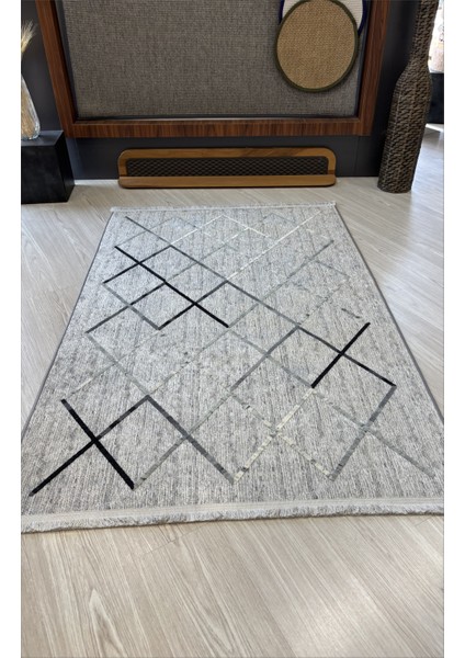 Gri Nakkaş Kilim Dekoratif Salon Halısı Makinada Yıkanabilir Mutfak Halısı Kaymaz Taban Yolluk Butik Kilim Modelleri