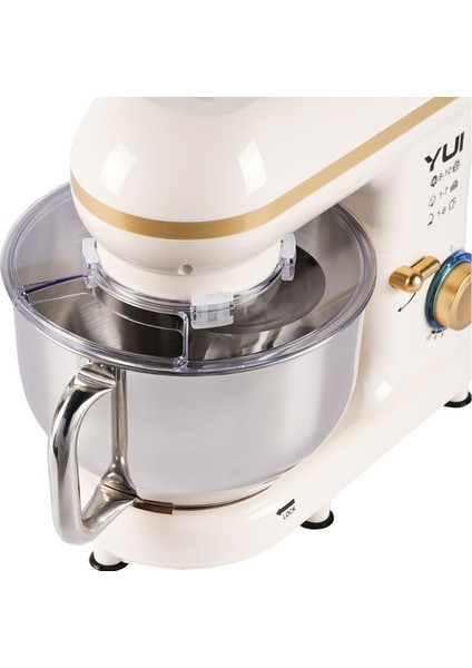 M108 Easy Chef Hamur Yoğurma Makinesi Stand Mikseri Krem Gold