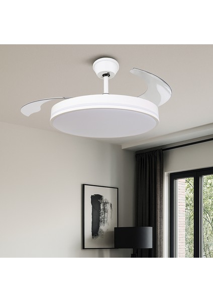 Ceiling Wing Fan 36W D105 Beyaz Kumandalı Tavan Vantilatör fırsatları